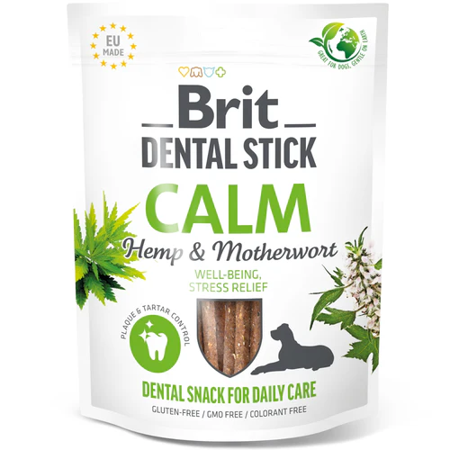 Brit
      
      
       Dental Sticks Calm, štapići za pse s konopoljom i srdačicom, 251g