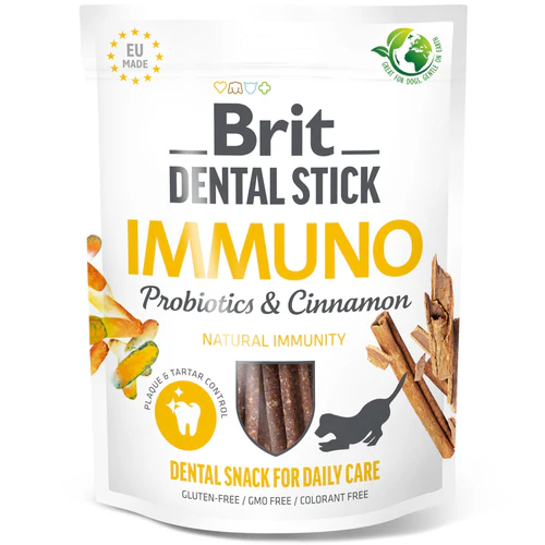 Brit
      
      
       Dental Sticks Immuno, štapići za pse s cimetom i probioticima, 251g