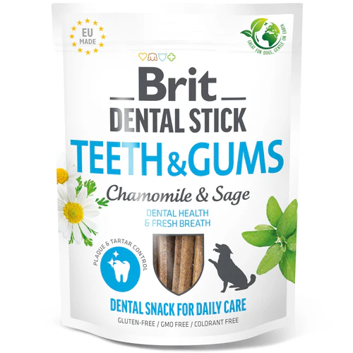 Brit
      
      
       Dental Sticks Teeth & Gums, štapići za pse sa kamilicom i žalfijom, 251g