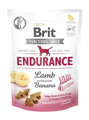 Brit
      
      
       Functional poslastica za pse, Endurance s jagnjetinom i bananom, 150g
