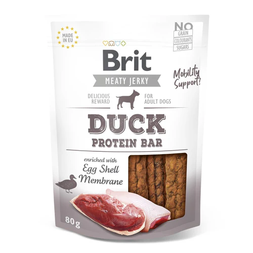 Brit
      
      
       Jerky Protein Bar, proteinske pločice s pačetinom i piletinom, 80g