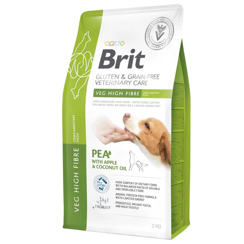 Brit Veterinary Diet
      
      
      BRIT VC Dog Veg High Fibre, kod prekomerne telesne mase, bez žitarica, 2kg