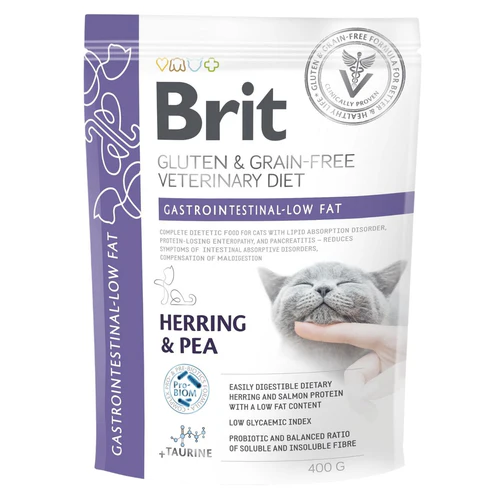 Brit Veterinary Diet
      
      
      BRIT VD Cat Gastrointestinal Low fat, kod poremećaja varenja, bez žitarica