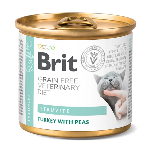 Brit Veterinary Diet
      
      
      BRIT VD Cat Struvite, za rastapanje struvitnih kamenaca, bez žitarica, 200g