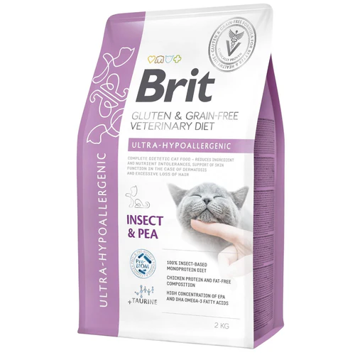 Brit Veterinary Diet
      
      
      BRIT VD Cat Ultra hypoallergenic,kod nepovoljnih reakcija na hranu, bez žitarica
