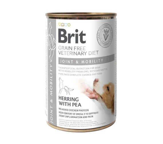 Brit Veterinary Diet
      
      
      BRIT VD Dog Mobility, za održavanje pokretljivosti zglobova, bez žitarica, 400g