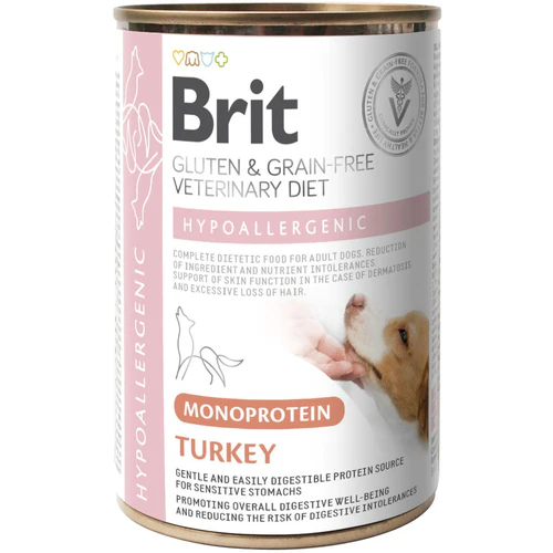 Brit Veterinary Diet
      
      
      BRIT VD Hypoallergenic, monoproteinska hrana s ćuretinom, bez žitarica, 400g