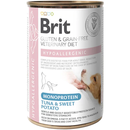 Brit Veterinary Diet
      
      
      BRIT VD Hypoallergenic, monoproteinska hrana s tunom, bez žitarica, 400g