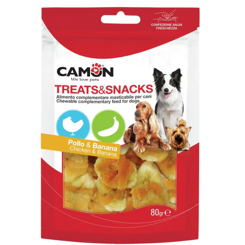 Camon
      
      
      OUTLET  Treats&Snacks Poslastica za pse Piletina i Banana 80g