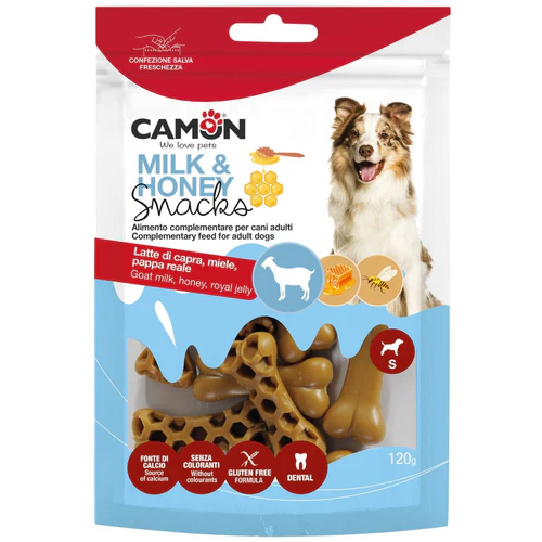 Camon
      
      
       Poslastica za pse Mleko&Med koskice dental, 150g