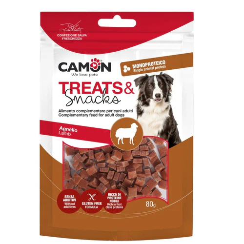 Camon
      
      
       Treats&Snacks Poslastica za pse Jagneće kockice, 80g