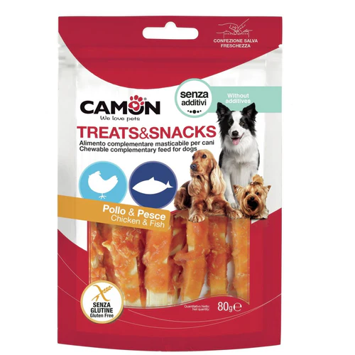 Camon
      
      
       Treats&Snacks Poslastica za pse Piletina i Polok 80g