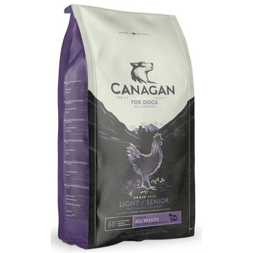 Canagan
      
      
       Light/Senior, piletina iz slobodnog uzgoja, za pse, bez žitarica, 2kg