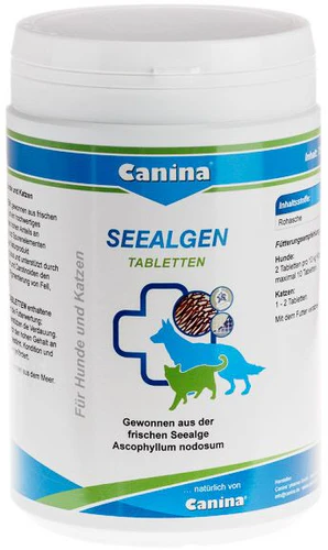 Canina
      
      
       Tablete za pse i mačke SeeAlgen sa Morskim algama 225g