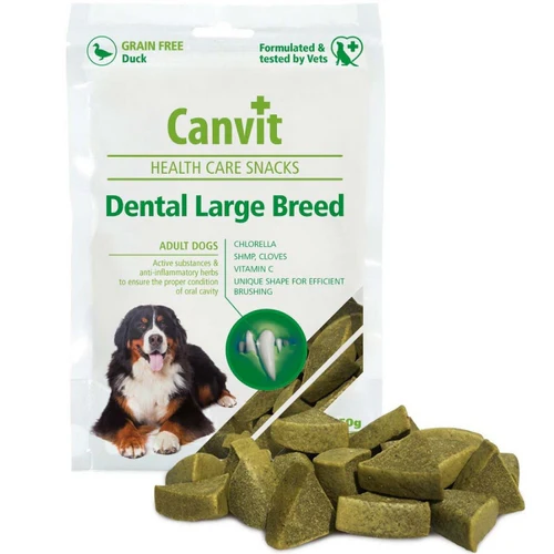 Canvit
      
      
       Dental Large  poslastica za pse s Pačetinom, bez žitarica 250g