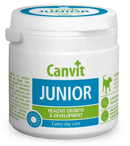 Canvit
      
      
       JUNIOR tablete, podrška rastu i razvoju, za štence, 100g