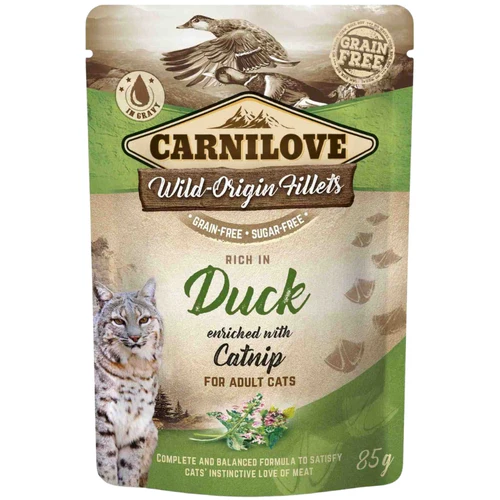 Carnilove
      
      
       Cat, fileti s pačetinom obogaćeni Catnipom, bez žitarica, 85g
