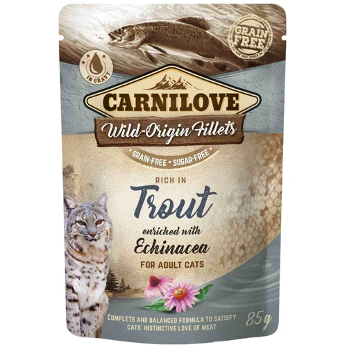 Carnilove
      
      
       Cat, fileti s pastrmkom obogaćeni ehinaceom, bez žitarica, 85g