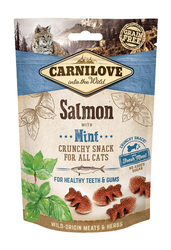 Carnilove
      
      
       Crunchy hrskava poslastica za mačke, s lososom i nanom, 50g