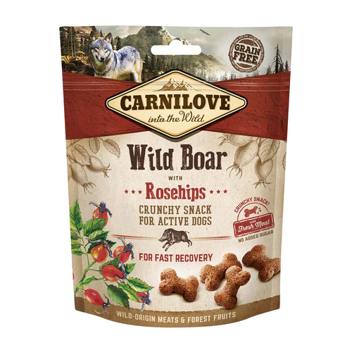 Carnilove
      
      
       Crunchy hrskava poslastica za pse, s divljom svinjom i šipkom, 200g