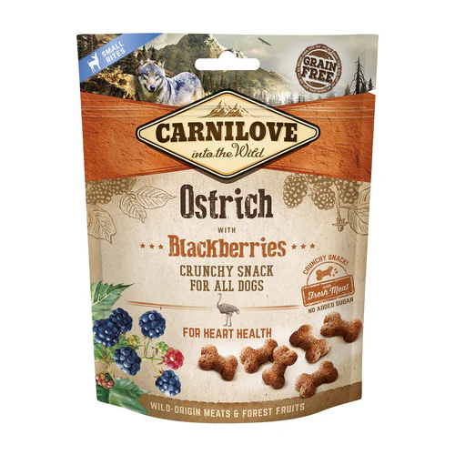 Carnilove
      
      
       Crunchy hrskava poslastica za pse, s nojem i kupinama, 200g