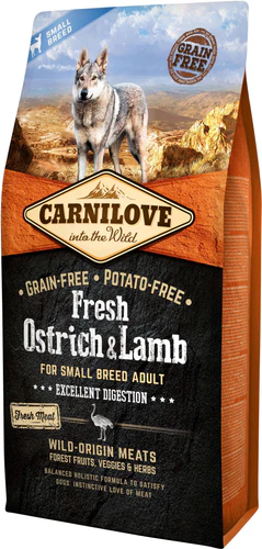 Carnilove
      
      
       Fresh Meso noja i jagnjetina, Small Breed, bez žitarica