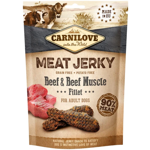 Carnilove
      
      
       Jerky Fillet, mesni fileti, govedina, bez žitarica, 100g