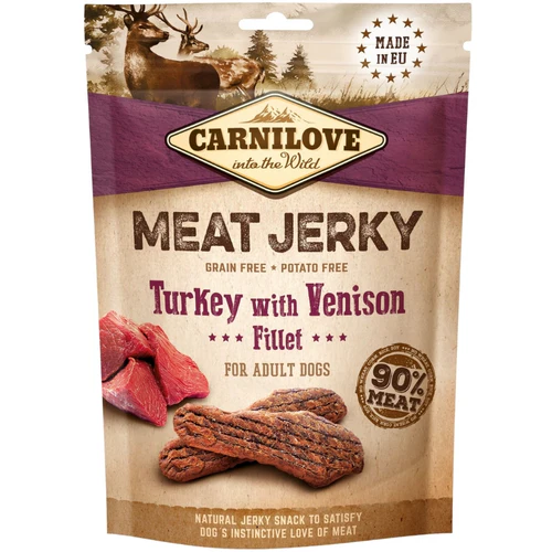 Carnilove
      
      
       Jerky Fillet, mesni fileti, ćuretina i divljač, bez žitarica, 100g