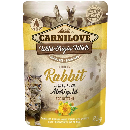 Carnilove
      
      
       KITTEN, fileti sa zečetinom i nevenom, bez žitarica, 85g
