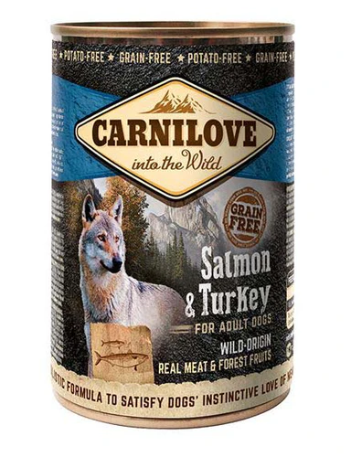 Carnilove
      
      
       Losos i ćuretina, komadi pravog mesa u pašteti, 400g