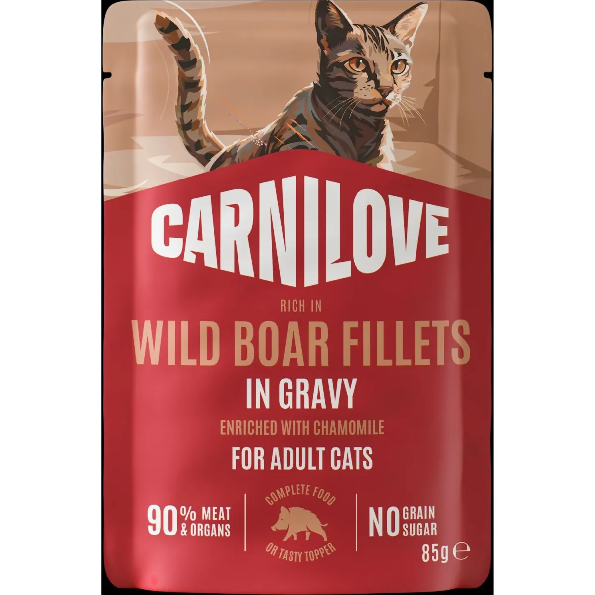 CARNILOVE mačke kesica GRAVY divlja svinja sa kamilicom 85g