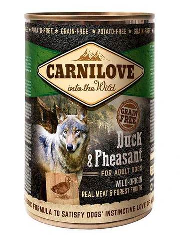 Carnilove
      
      
       Pačetina i fazan, komadi pravog mesa u pašteti, 400g