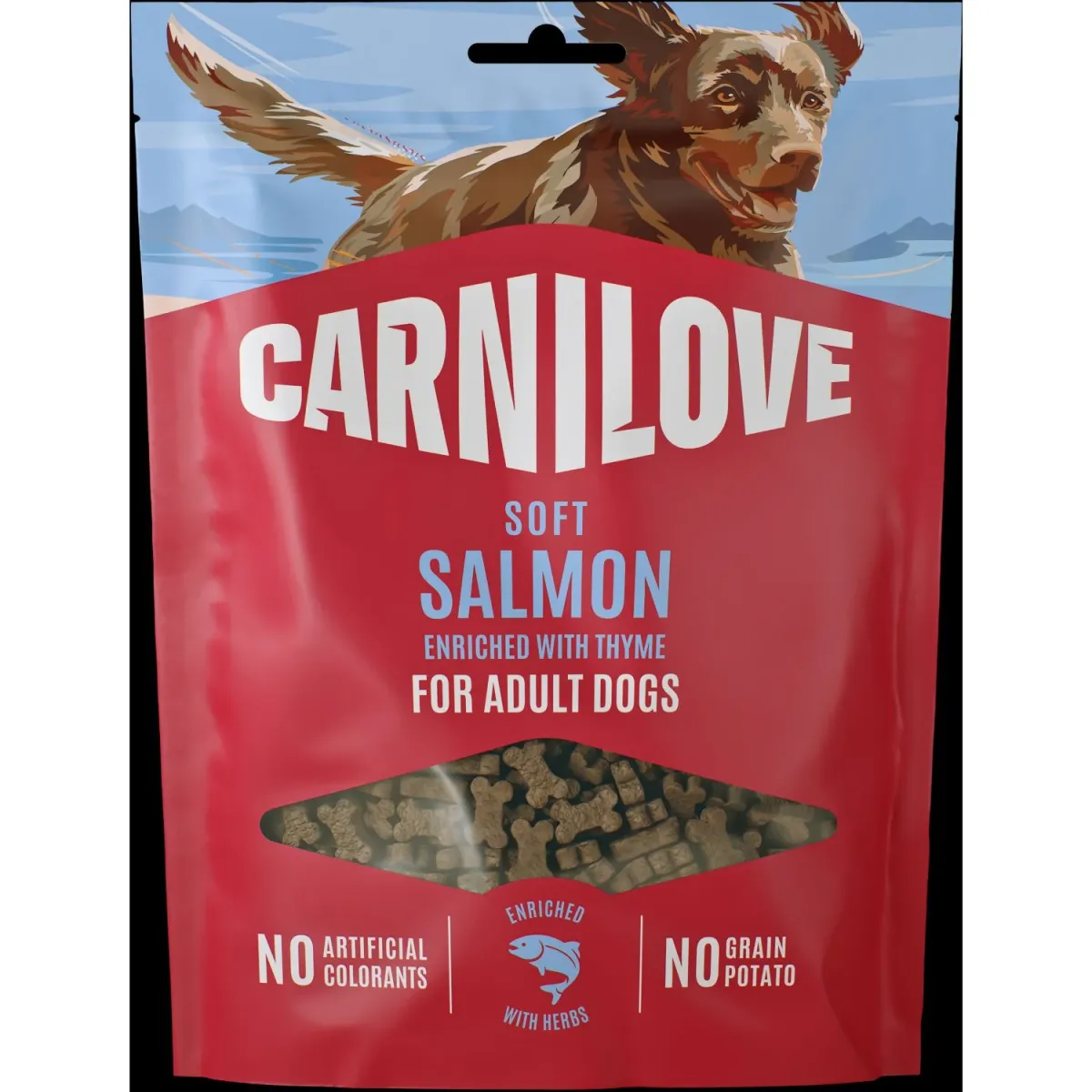 CARNILOVE psi Soft poslastica losos sa majčinom dušicom 200g