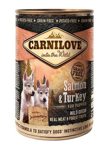 Carnilove
      
      
       PUPPY Losos i ćuretina, komadi pravog mesa u pašteti, 400g