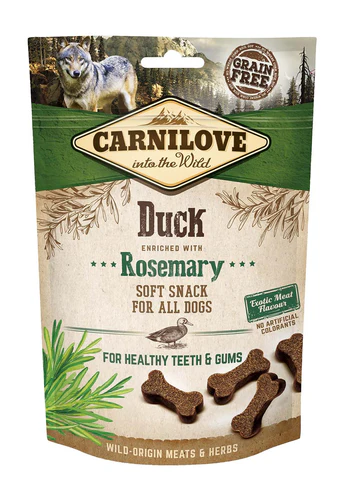 Carnilove
      
      
       SemiMoist meka poslastica za pse, s pačetinom i ruzmarinom, 200g