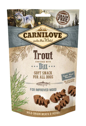 Carnilove
      
      
       SemiMoist meka poslastica za pse, s pastrmkom i mirođijom, 200g