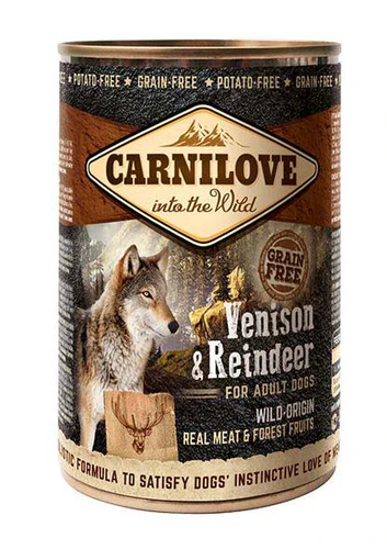 Carnilove
      
      
       Srnetina i irvas, komadi pravog mesa u pašteti, 400g