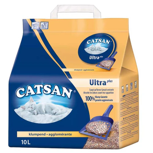 Catsan
      
      
       Ultra Plus grudvajući mineralni posip za mačke, bez mirisa, 10L