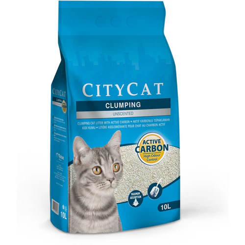 CityCat
      
      
       Active Carbon grudvajući mineralni posip za mačke, bez mirisa, 10L