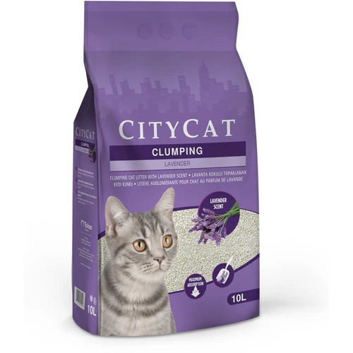 CityCat
      
      
       Lavander grudvajući mineralni posip za mačke, s mirisom, 10L