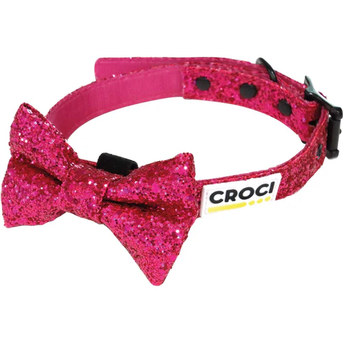 Croci
      
      
      OUTLET  Ogrlica za pse Candy, sa mašnicom, šljokičasta, S, 1,5x28-44cm