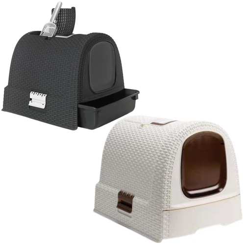 Curver
      
      
       WC za mačke zatvoreni s lopaticom PetLife Rattan