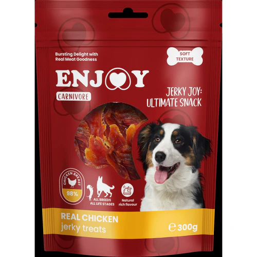 Enjoy
      
      
       Carnivore Poslastica za pse Jerky, sušeno meso s piletinom