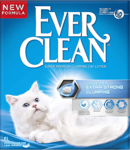 Ever Clean
      
      
       ExtraStrong grudvajući mineralni posip za mačke, bez mirisa, 10L