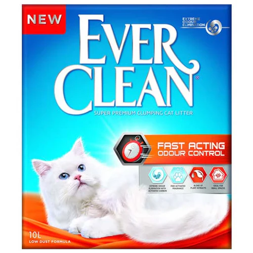 Ever Clean
      
      
       Fast Acting grudvajući mineralni posip za mačke, s mirisom, 10L