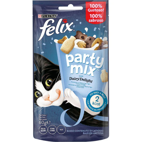 Felix
      
      
       Party Mix, poslastica za mačke Dairy Delight, 60g