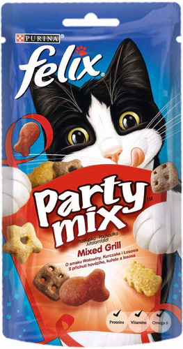 Felix
      
      
       Party Mix, poslastica za mačke Mixed Grill, 60g
