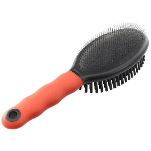 Ferplast
      
      
       Četka za krzno Slicker dvostrana ovalna, žičane/najlon čekinje 22x6,5cm