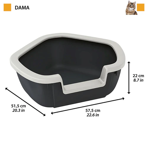 Ferplast
      
      
       WC Ugaoni za mačke Dama, 57,5x51,5x22cm