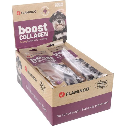 Flamingo
      
      
       Boost Collagen Strips Poslastica za pse sa živinom, bez žitarica, 60g